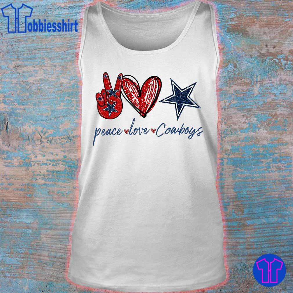 Official Diamond peace love Dallas Cowboys shirt, hoodie, sweater, long  sleeve and tank top