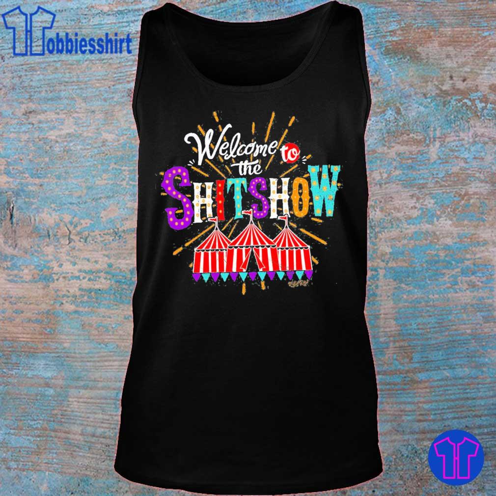 Headliner of The Shit Show Adult Pigment Dye Tank Top 