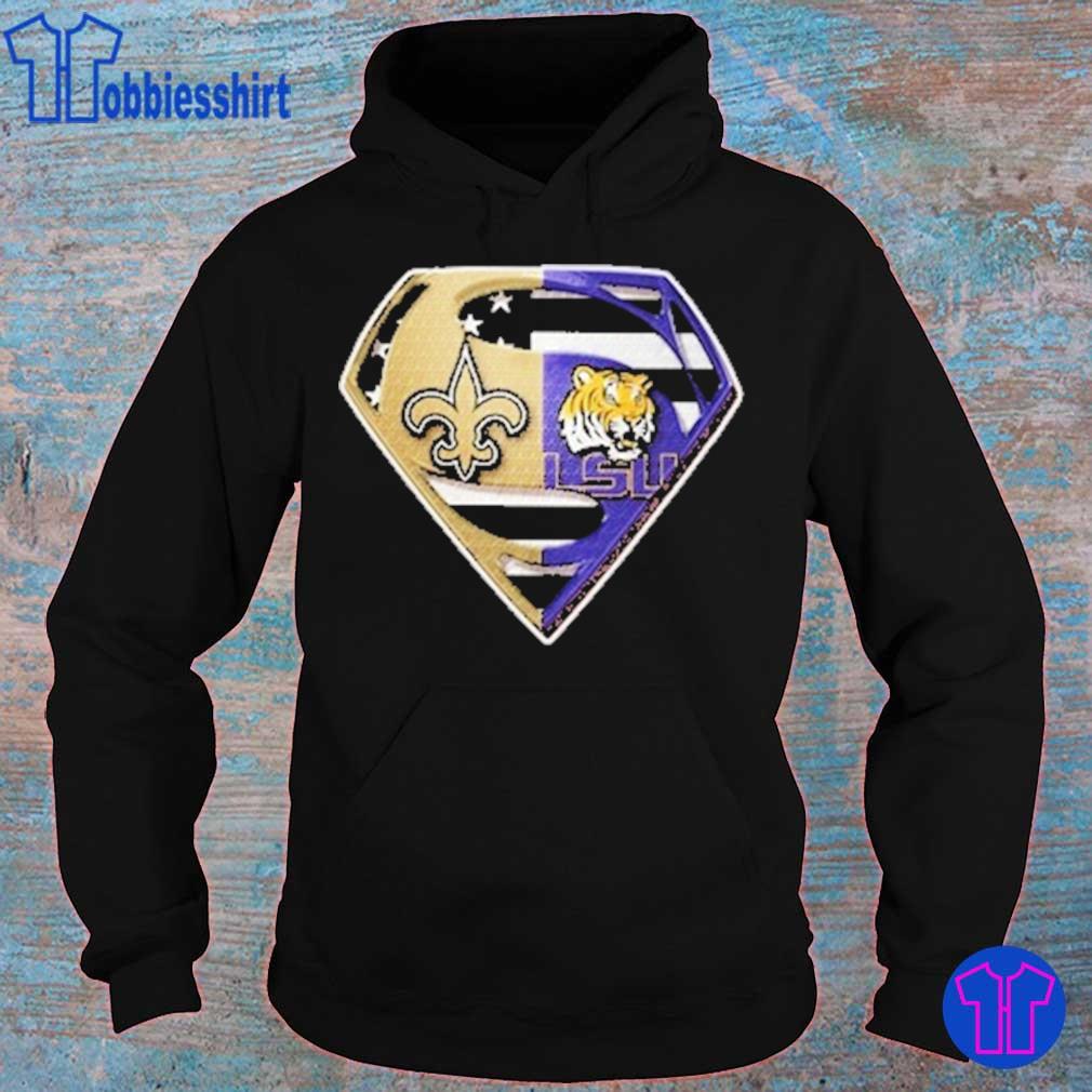 Superman New Orleans Saints And LSU Tigers Shirt