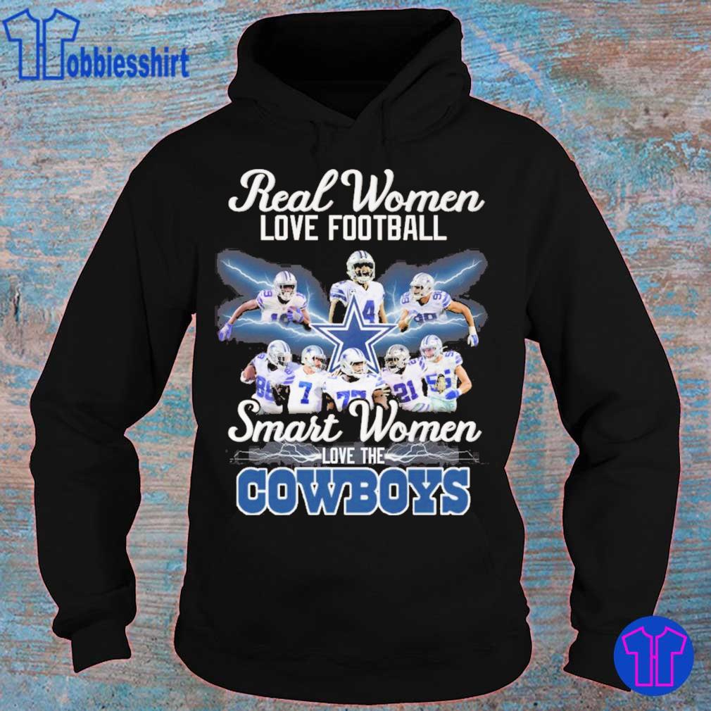 Real Women Love Football Smart Women Love The Cowboys Classic T-Shirt  Unisex Sweatshirt Hoodie - TeebyHumans