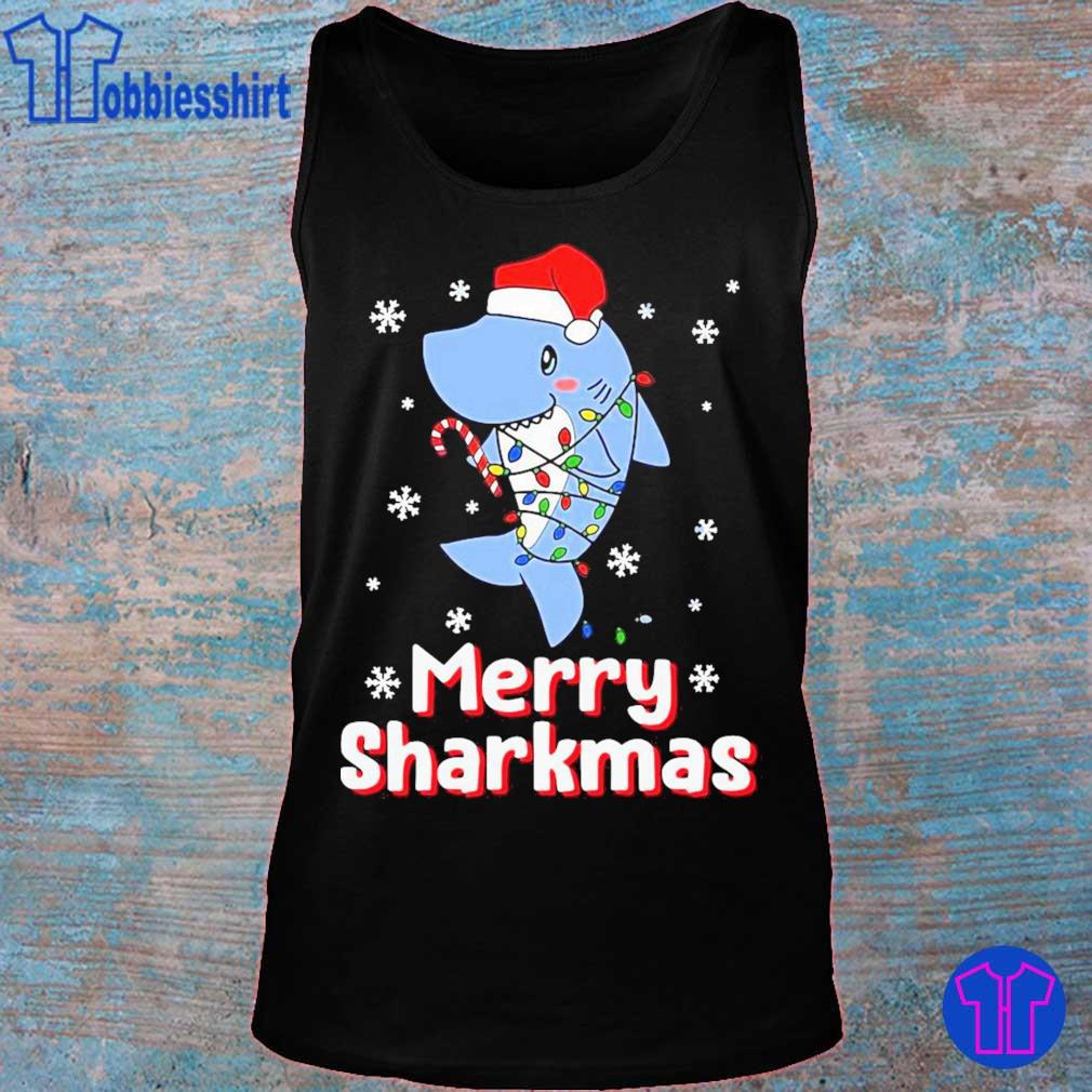 santa shark shirt