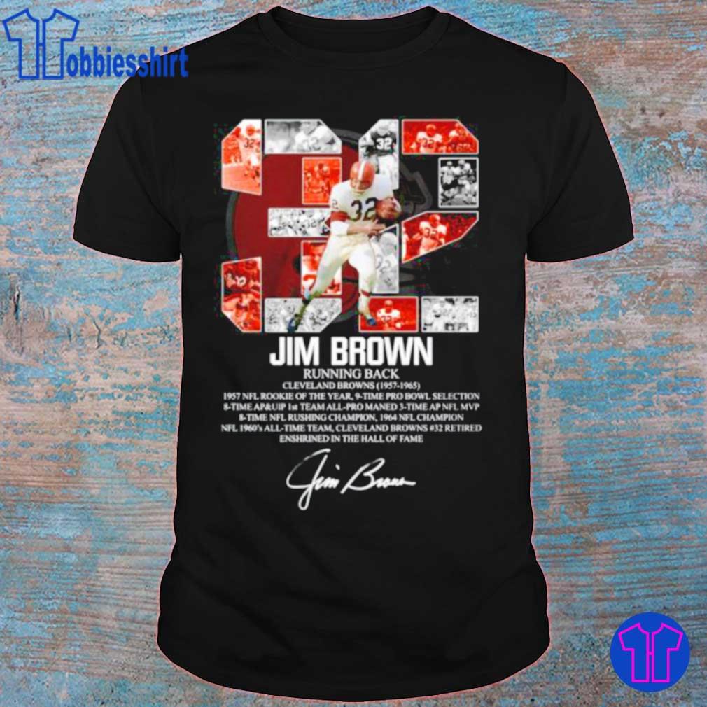 Jim Brown Cleveland Browns 1957-1965 Black T-Shirt